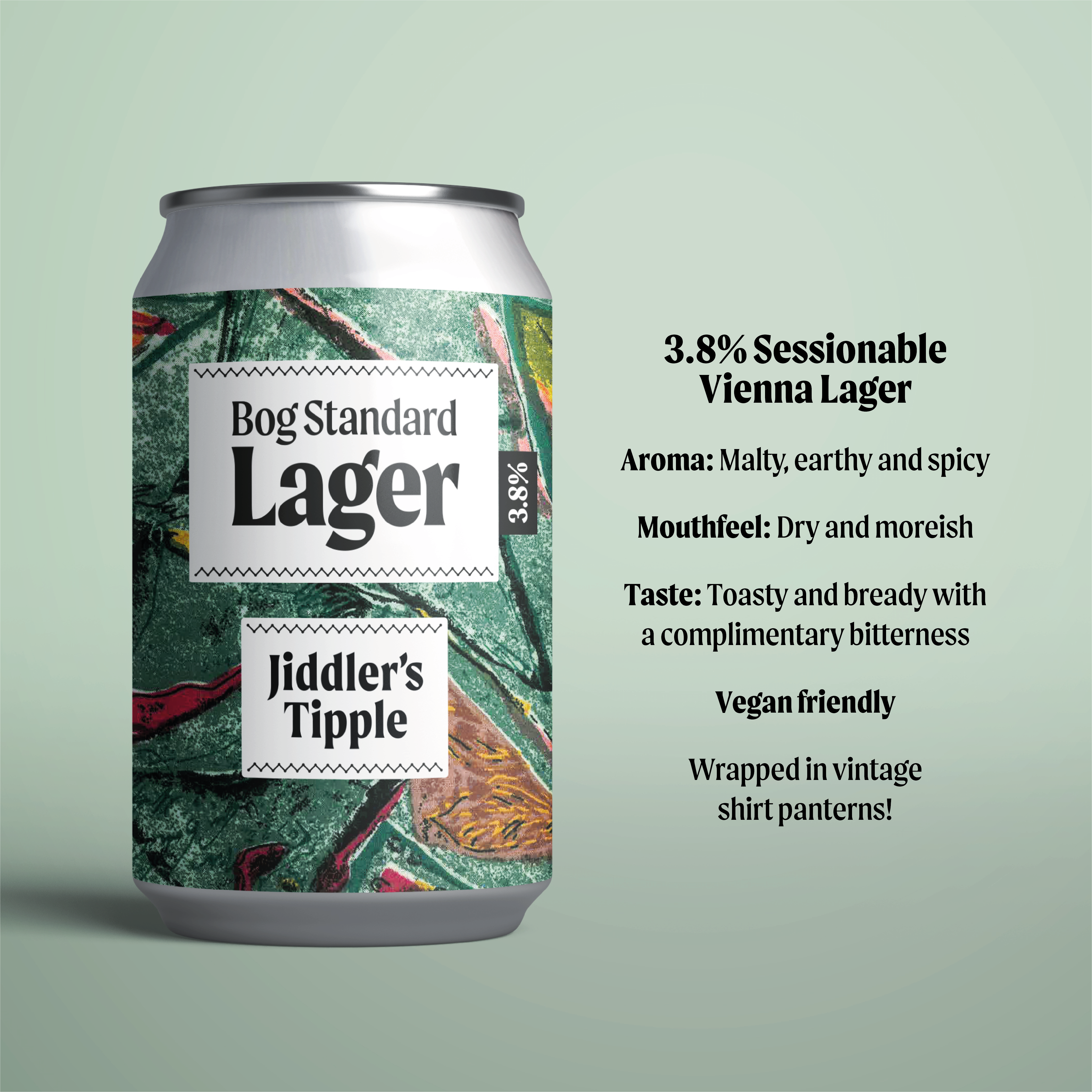 Bog Standard Lager 3.8% 330ml Cans
